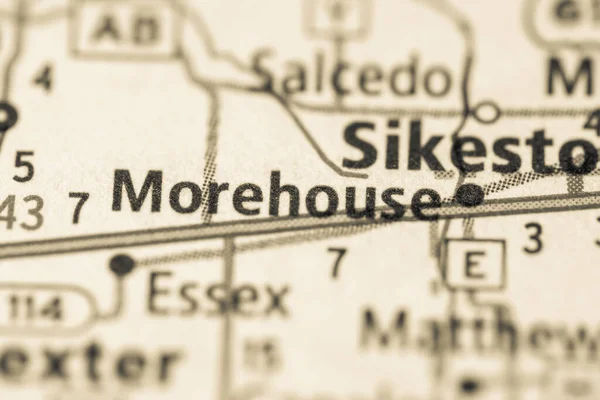 Morehouse Missouri Mappa Degli Stati Uniti — Foto Stock