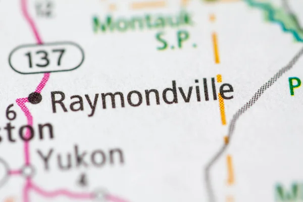 Raymondville Misuri Mapa Usa — Foto de Stock