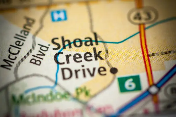 Shoal Creek Drive 密苏里美国 — 图库照片