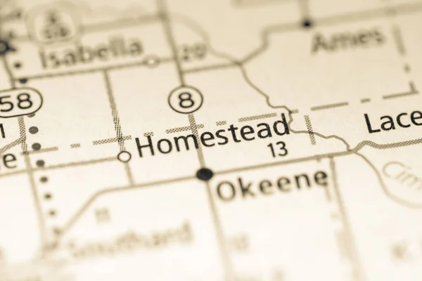 Homestead Oklahoma États Unis Concept Géographique Gros Plan — Photo