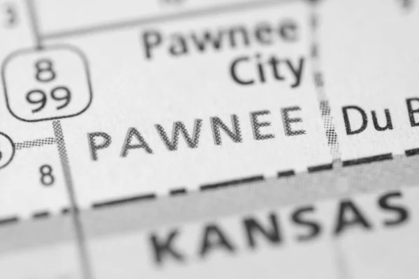 Pawnee Nebraska Usa Map — Stock Photo, Image