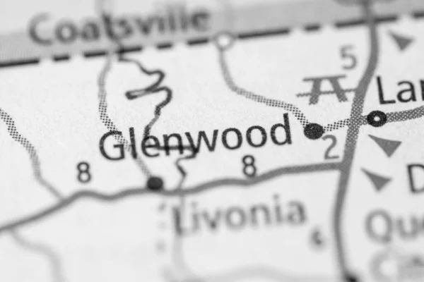 Glenwood Missouri Eua Mapa — Fotografia de Stock