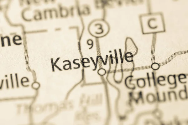 Kaseyville Missouri Abd Haritası — Stok fotoğraf
