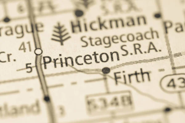 Princeton Nebraska Usa Karte — Stockfoto