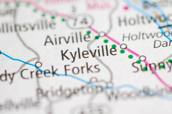 Kyleville Pennsylvania Mapa Usa — Foto de Stock