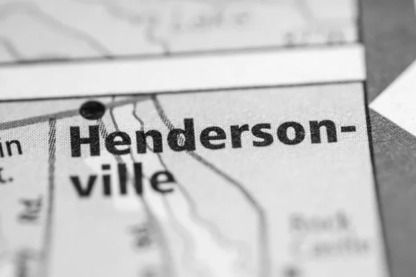 Хендерсонвилль Теннесси Сша Концепция Дорожной Карты — стоковое фото
