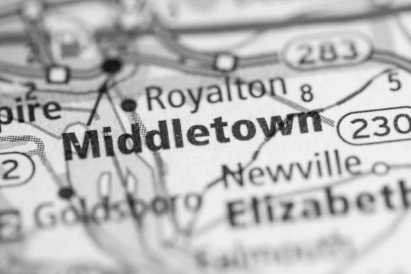 Мідлтаун Пенсильванія Карта Сша — стокове фото