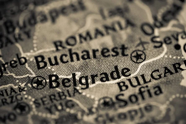 Bukarest Románia Metro Map View — Stock Fotó