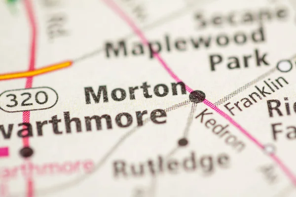 Morton Pennsylvania Stati Uniti Concetto Road Map — Foto Stock