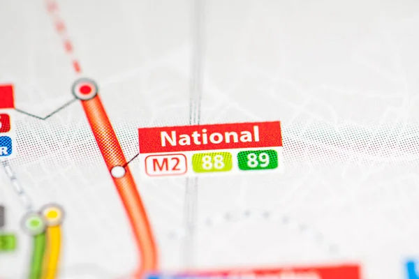 Nationaal Station Metrokaart Marseille — Stockfoto