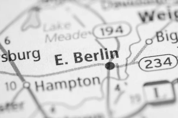 East Berlin. Pennsylvania. USA map