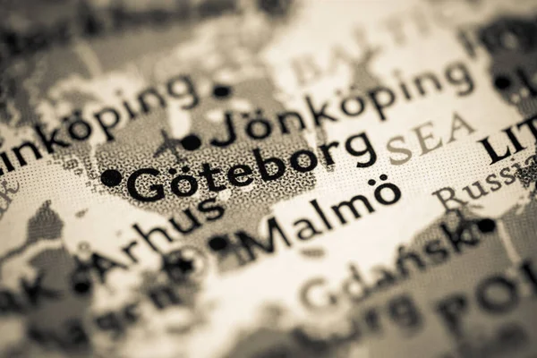 Goteborg Svédország Metro Map View — Stock Fotó