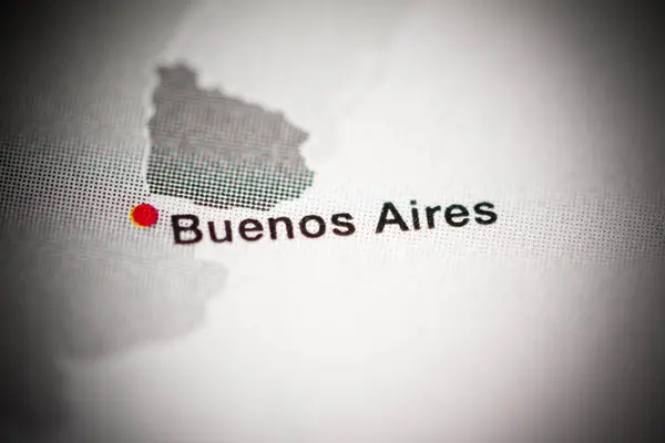 Buenos Aires Argentina Kartografi Illustration Karta — Stockfoto
