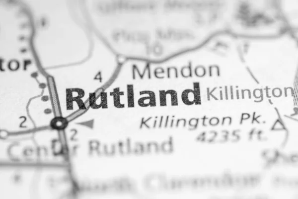 Rutland Vermont Carte Des Usa — Photo