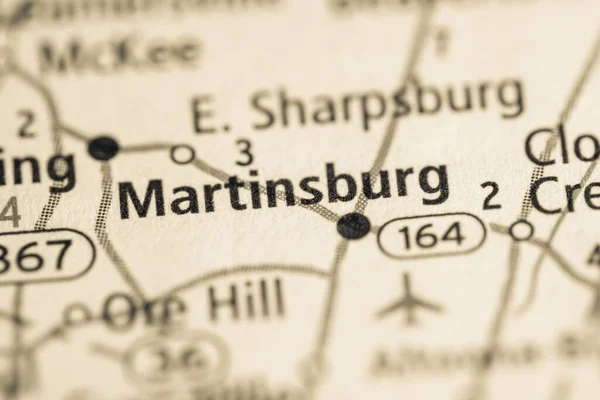 Martinsburg Pennsylvania Kaartconcept — Stockfoto