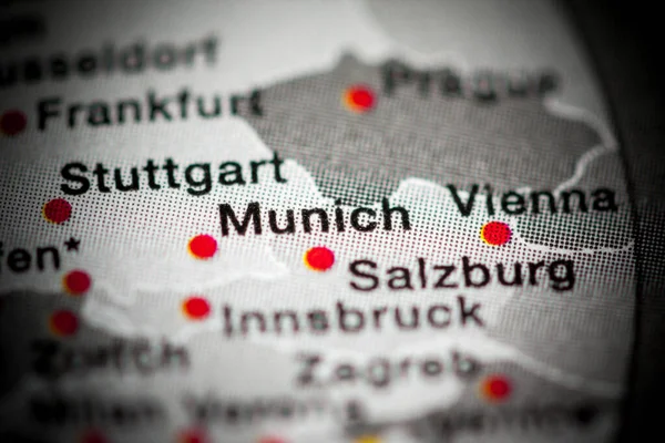 München Duitsland Cartografie Illustratie Kaart — Stockfoto