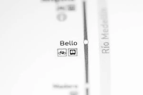 Estación Bello Mapa Del Metro Medellín —  Fotos de Stock