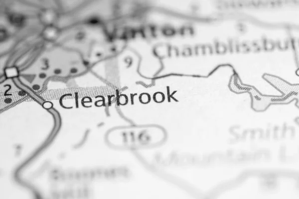 クリアブルック バージニア州 アメリカロードマップの概念 — ストック写真