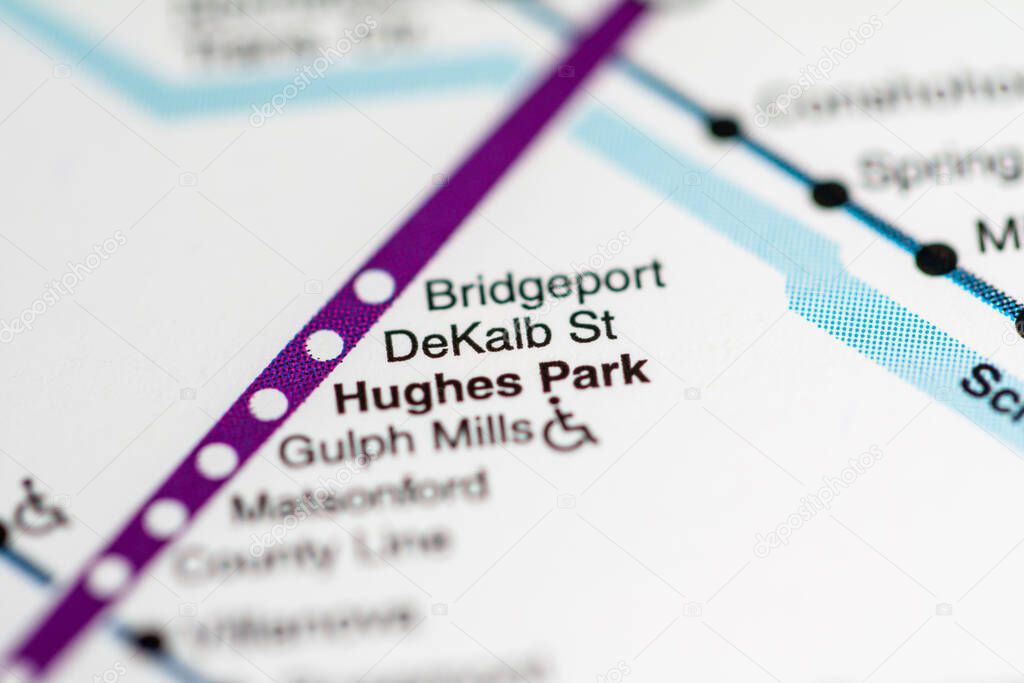 Estaci n DeKalb St. Mapa del metro de Filadelfia. 2024