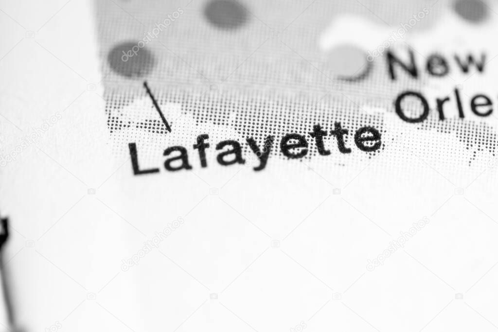 Lafayette, USA Metro map view