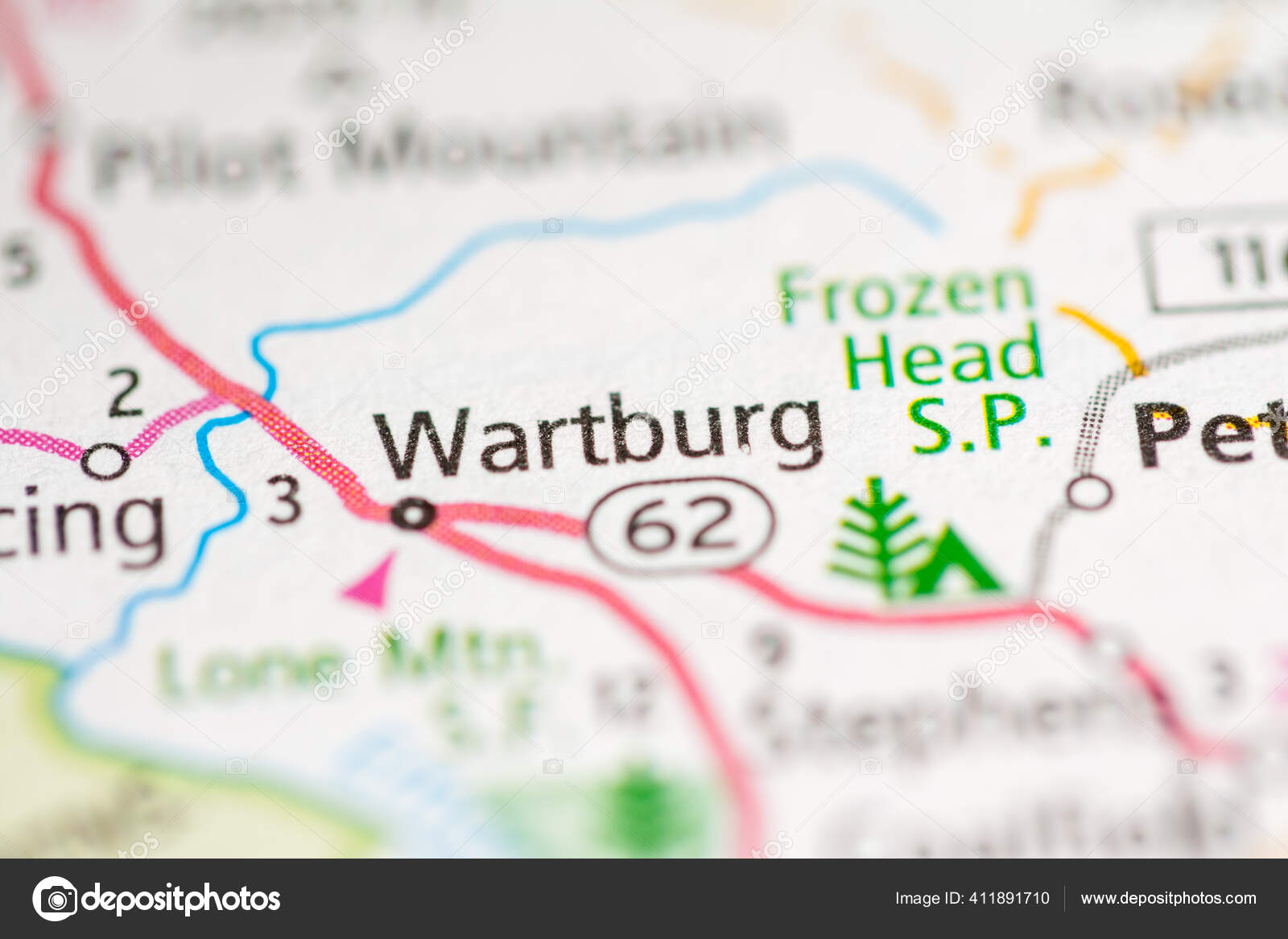Wartburg Tennessee Mapa Usa fotografía de stock © aliceinwonderland2020 411891710 Depositphotos