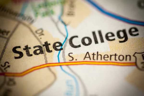 State College. Pennsylvania. USA map