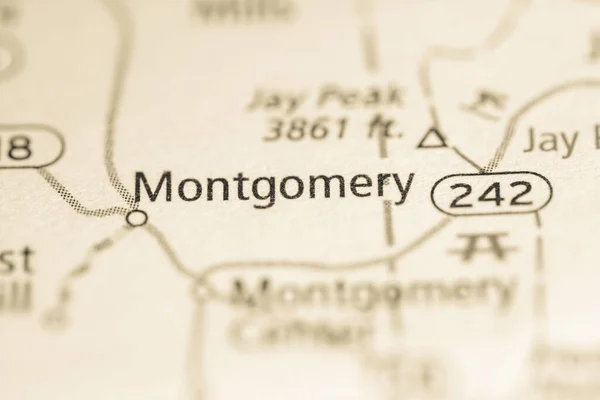 Montgomery Vermont Eua Mapa Conceito — Fotografia de Stock