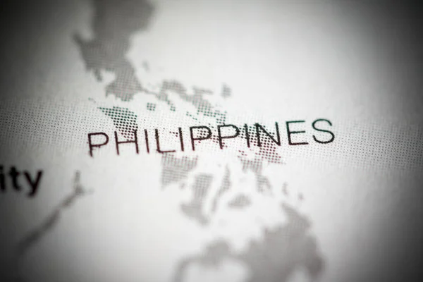Filipinas Cartografia Ilustração Mapa — Fotografia de Stock