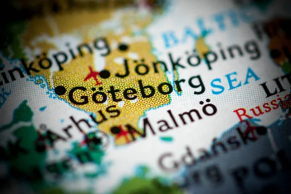 Goteborg Svédország Metro Map View — Stock Fotó