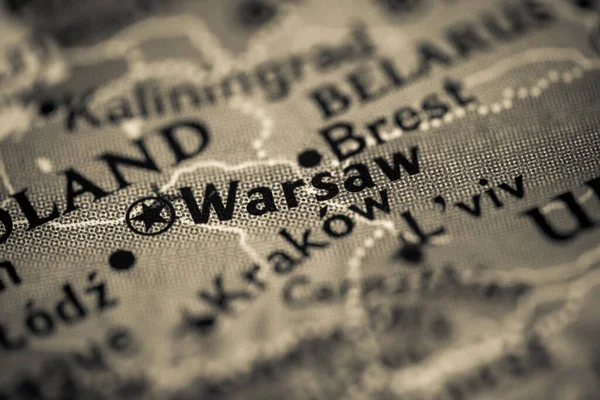 Warsaw, Poland Metro map view
