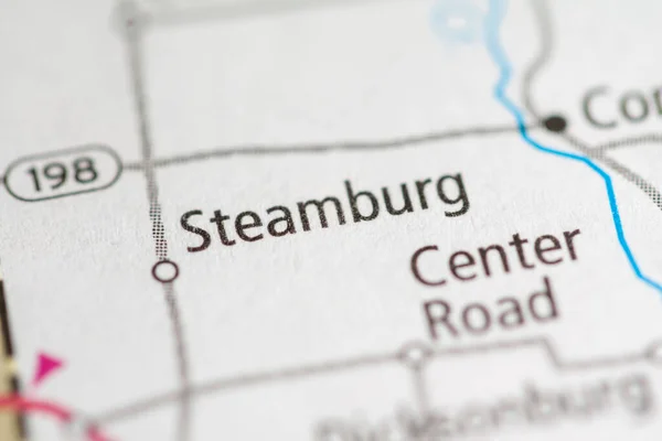 Steamburg Pennsylvania Concetto Mappa Usa — Foto Stock