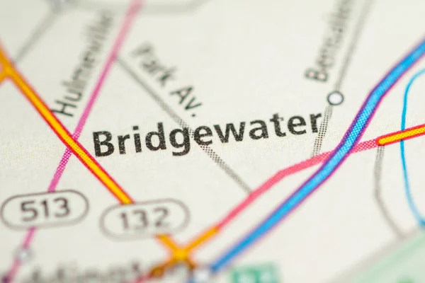 Bridgewater Pennsylvania Stati Uniti Concetto Road Map — Foto Stock