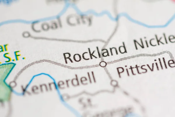 洛克兰宾夕法尼亚美国地图概念 — 图库照片