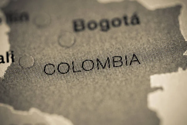 Kolumbien Kartographie Illustration Karte — Stockfoto