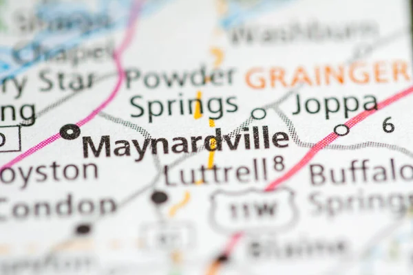 Maynardville Tennessee Abd Haritası — Stok fotoğraf