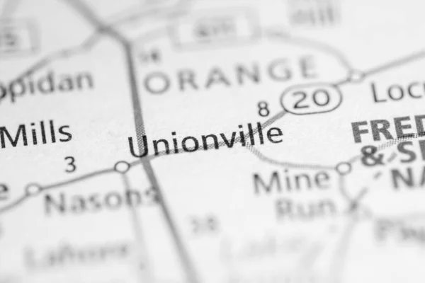 Unionville Virginia Usa Road Map Concept — Stock Photo, Image