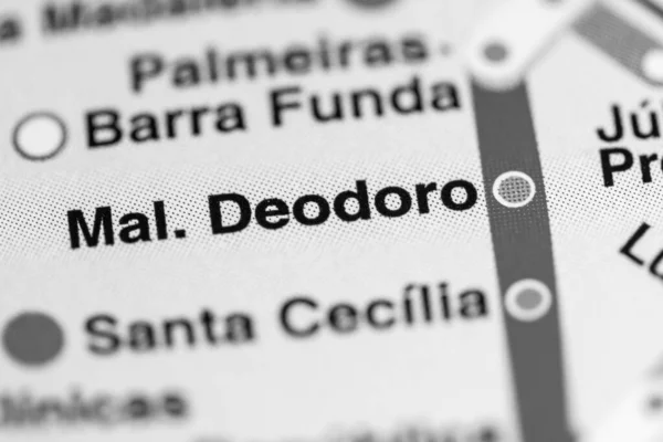 Mal Stacja Deodoro Mapa Metra Sao Paolo — Zdjęcie stockowe