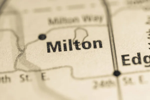 Мілтон Вашингтон Карта Сша — стокове фото