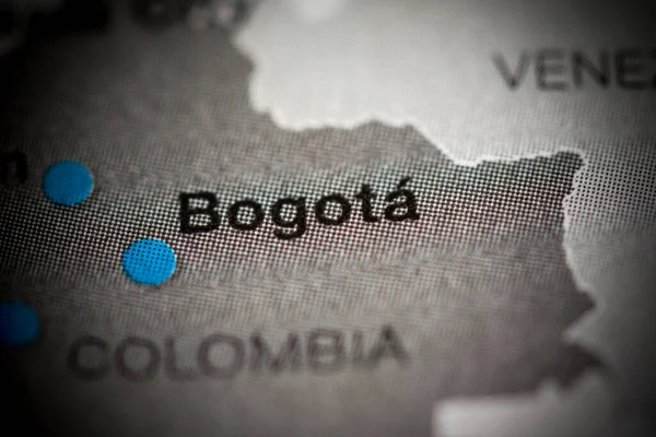 Bogota Kolumbien Kartenillustration Karte — Stockfoto