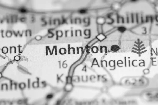 Монтон Пенсильванія Сша Концепція Дорожньої Карти — стокове фото