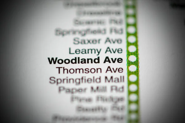 Woodland Ave Station Filadélfia Mapa Metro — Fotografia de Stock