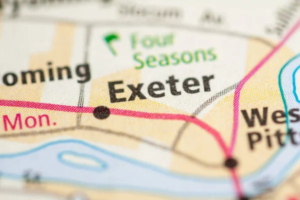 Exeter Pennsylvania Usa Map — Stock Photo, Image