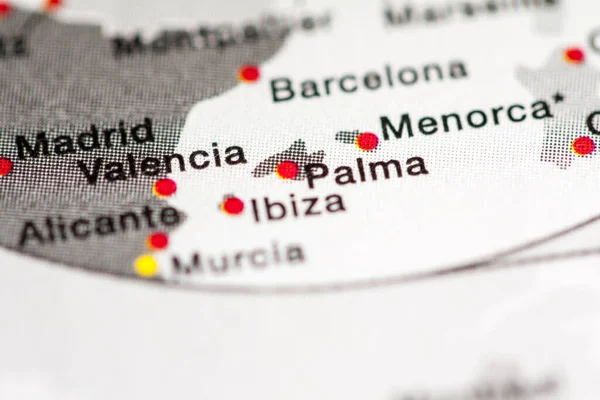Palma España Cartografía Ilustración Mapa Geográfico — Foto de Stock