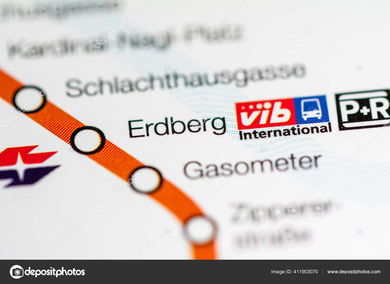 Erdberg Station Vienna Metro Map Stock Photo by ©aliceinwonderland2020 411903070