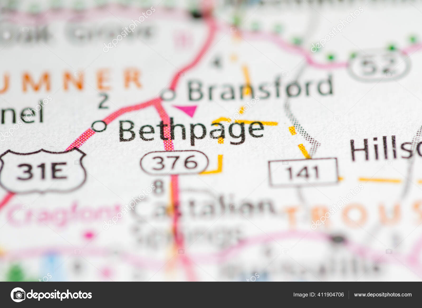 Bethpage Tennessee Usa Map Stock Photo by ©aliceinwonderland2020 411904706
