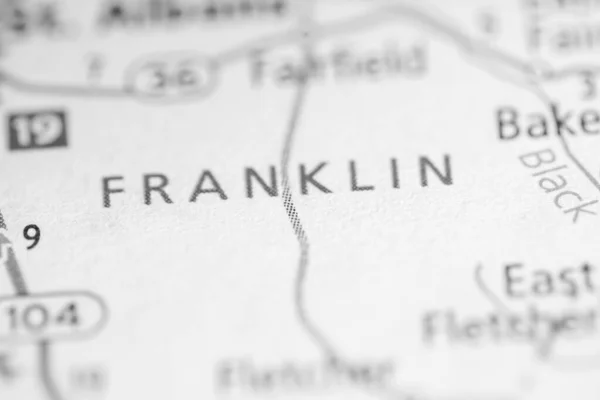 Franklin Vermont Mapa Concepto —  Fotos de Stock