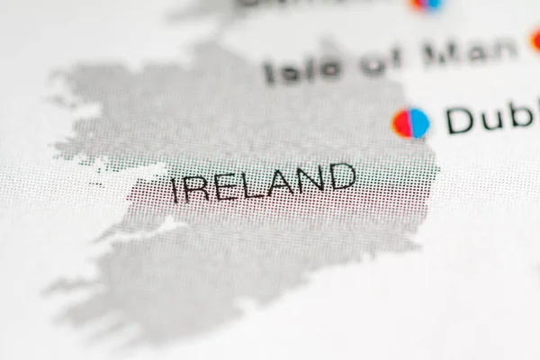 アイルランド地図 地理地図 — ストック写真