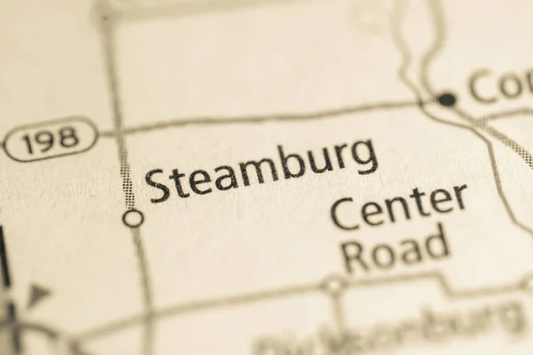 Steamburg Pennsylvania Concetto Mappa Usa — Foto Stock