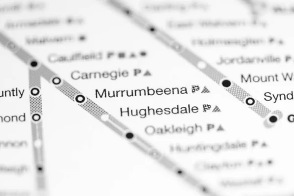 ムルムベナ駅 メルボルン地図 — ストック写真