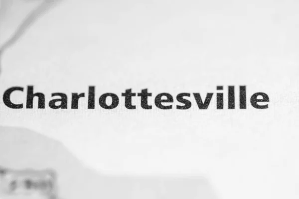 Charlottesville Virginia Usa Fahrplan Konzept — Stockfoto